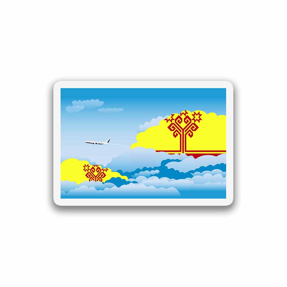 Chuvashia Day Clouds Fridge Magnet