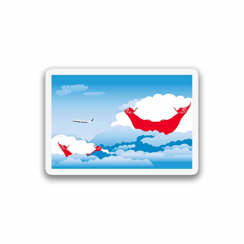 Easter Island - Rapa Nui Day Clouds Fridge Magnet