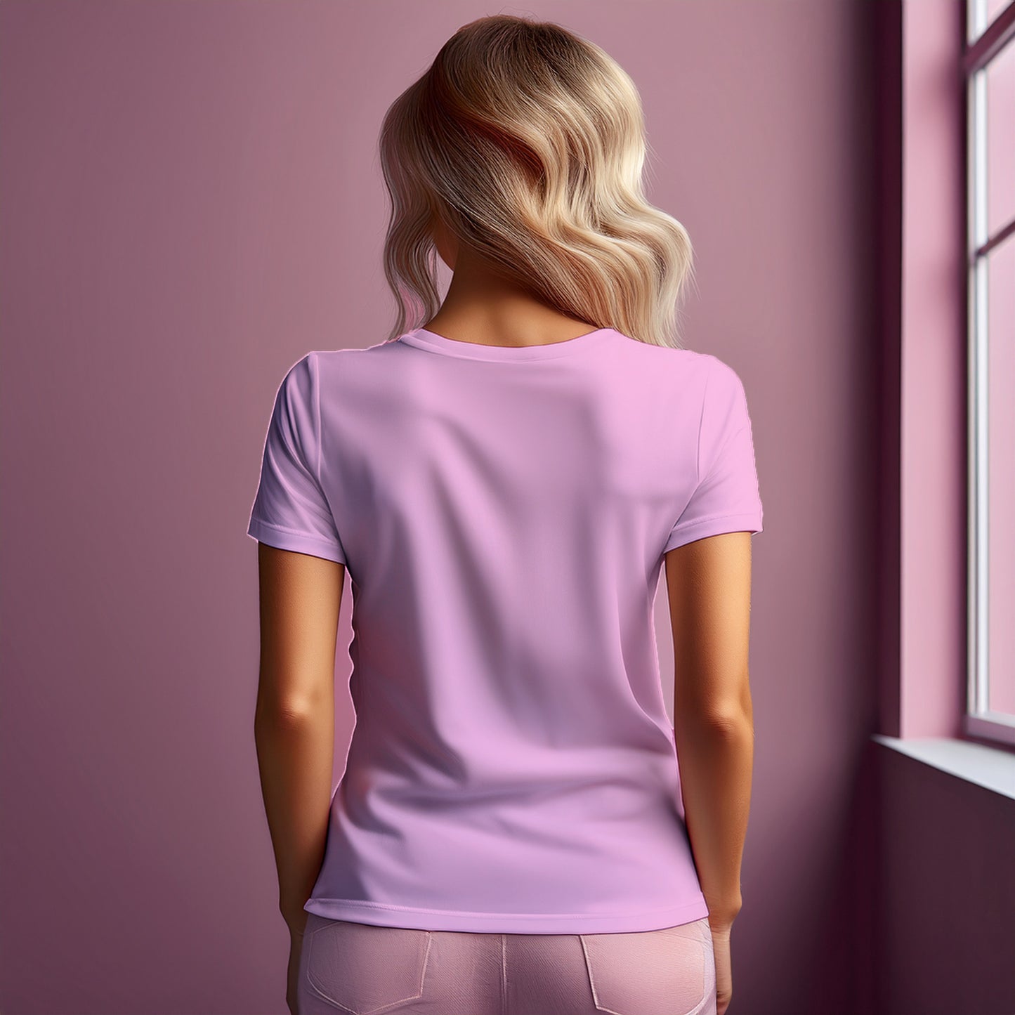 City Posters Plus 16 Number Women T-Shirt (Light Pink) | Stylish Numeric Graphic Tee