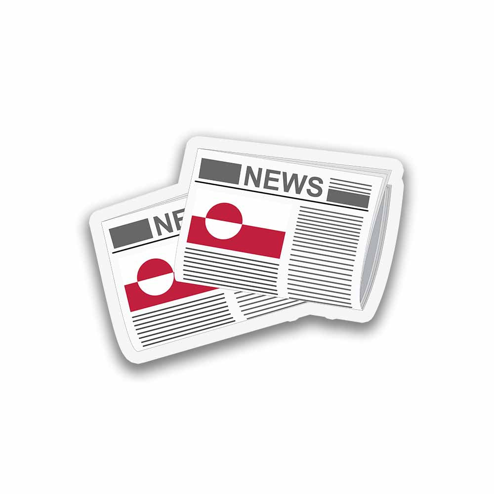 Greenland Newspapers Fridge Magnet