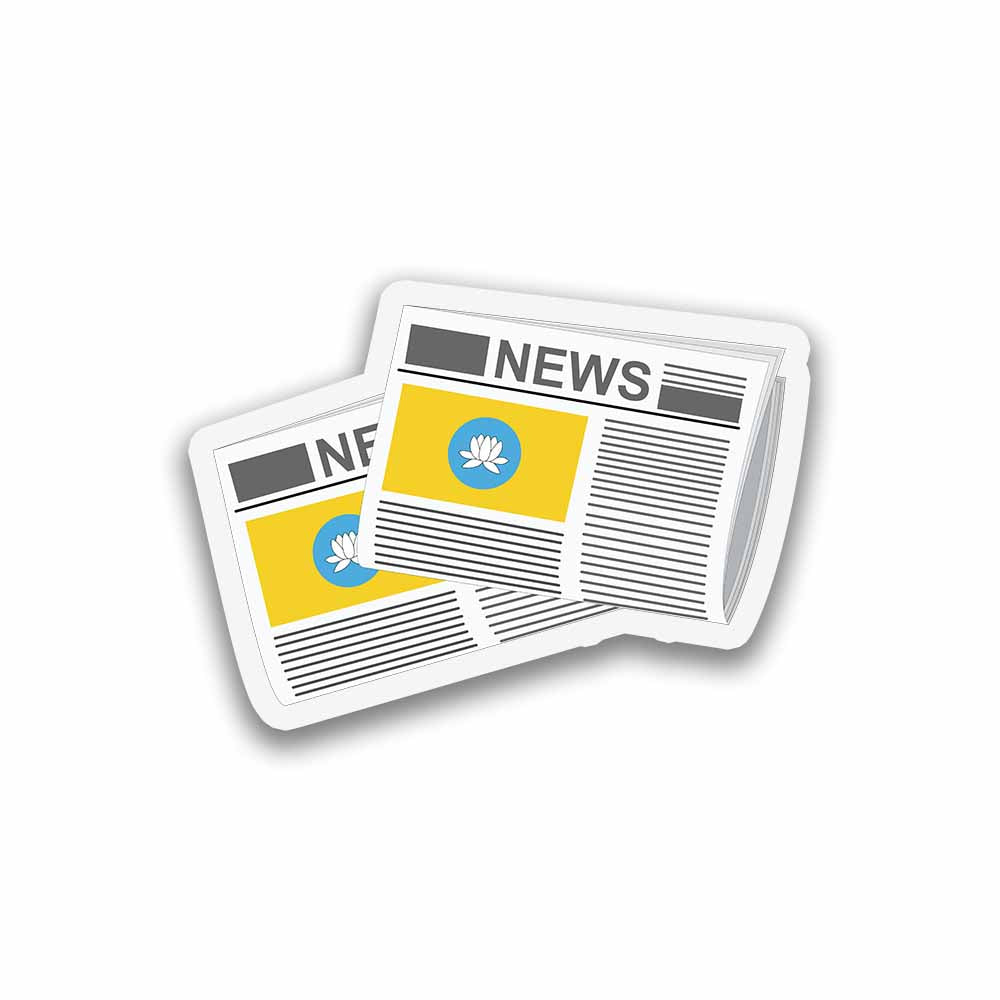 Kalmykia Newspapers Fridge Magnet