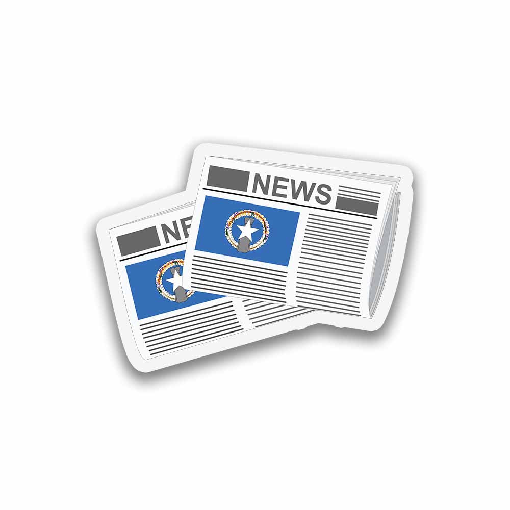 Northern Mariana Islands Newspapers Fridge Magnet