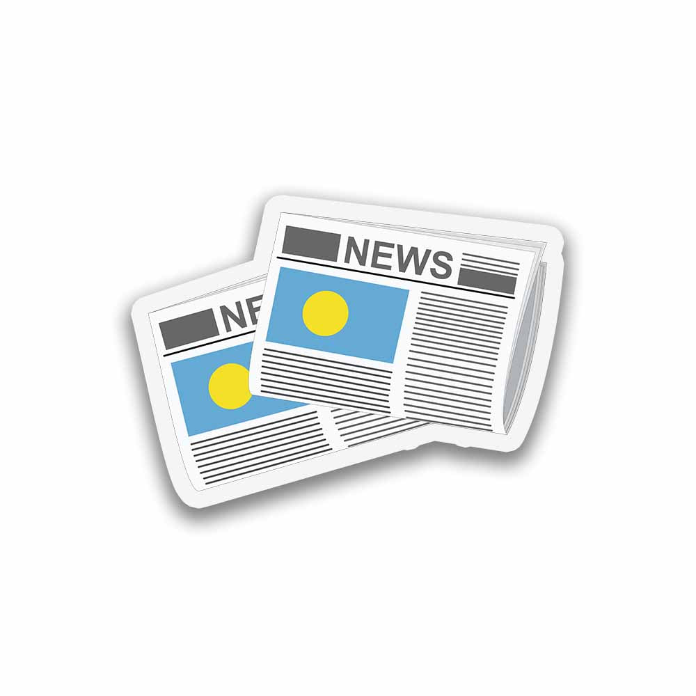 Palau Newspapers Fridge Magnet