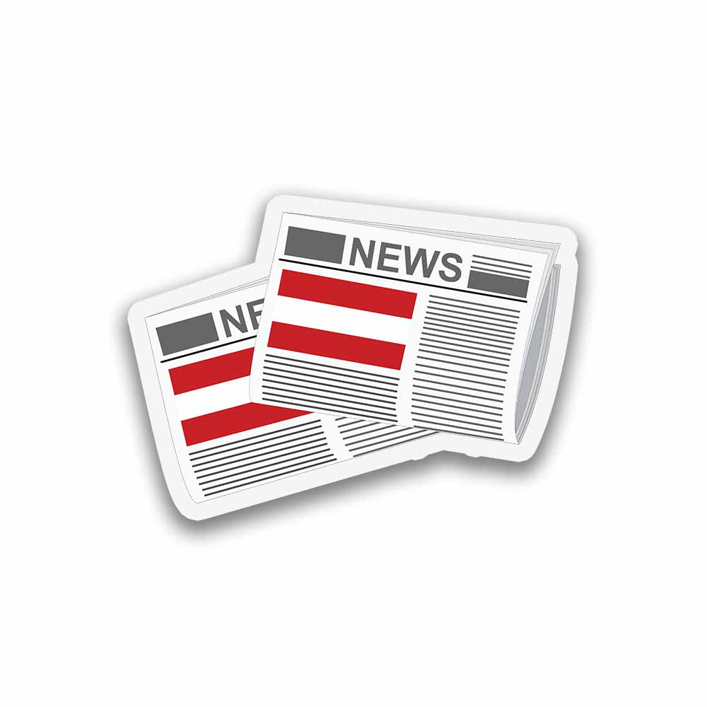 Austria Newspapers Fridge Magnet