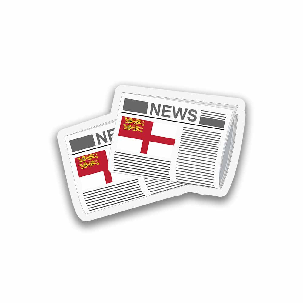 Sark Newspapers Fridge Magnet