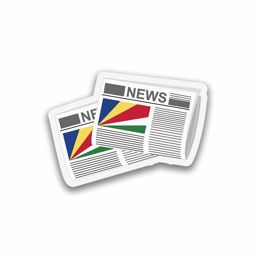 Seychelles Newspapers Fridge Magnet