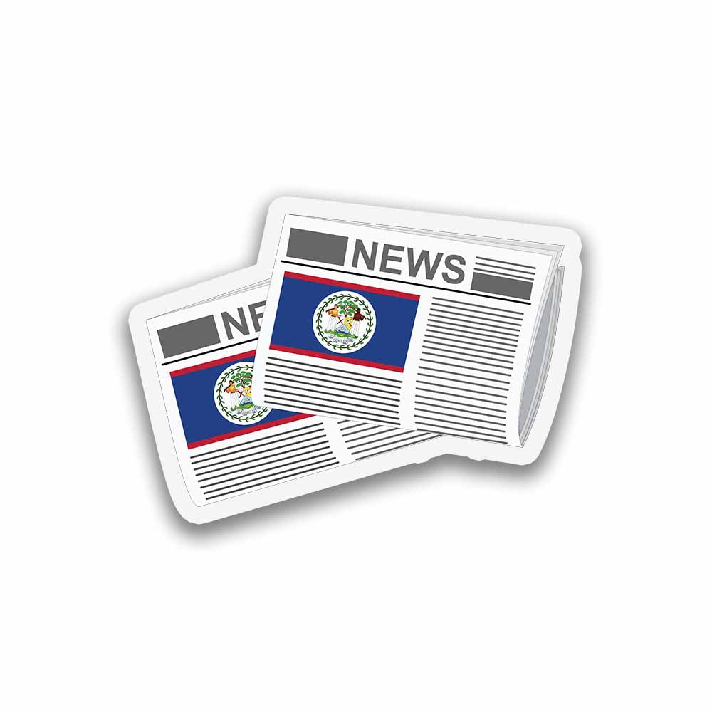Belize Newspapers Fridge Magnet