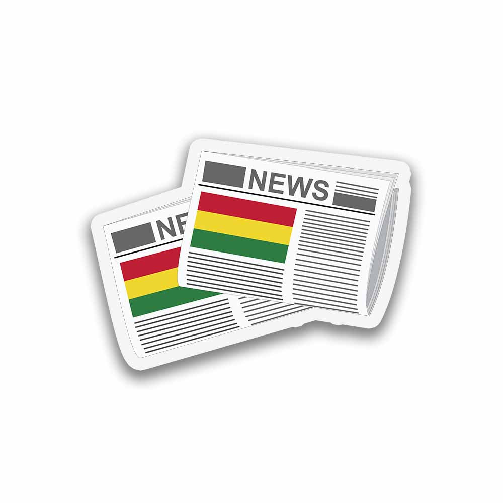 Bolivia Newspapers Sticker