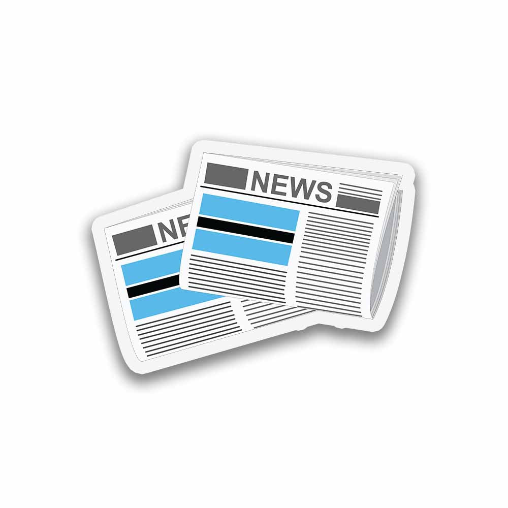 Botswana Newspapers Fridge Magnet