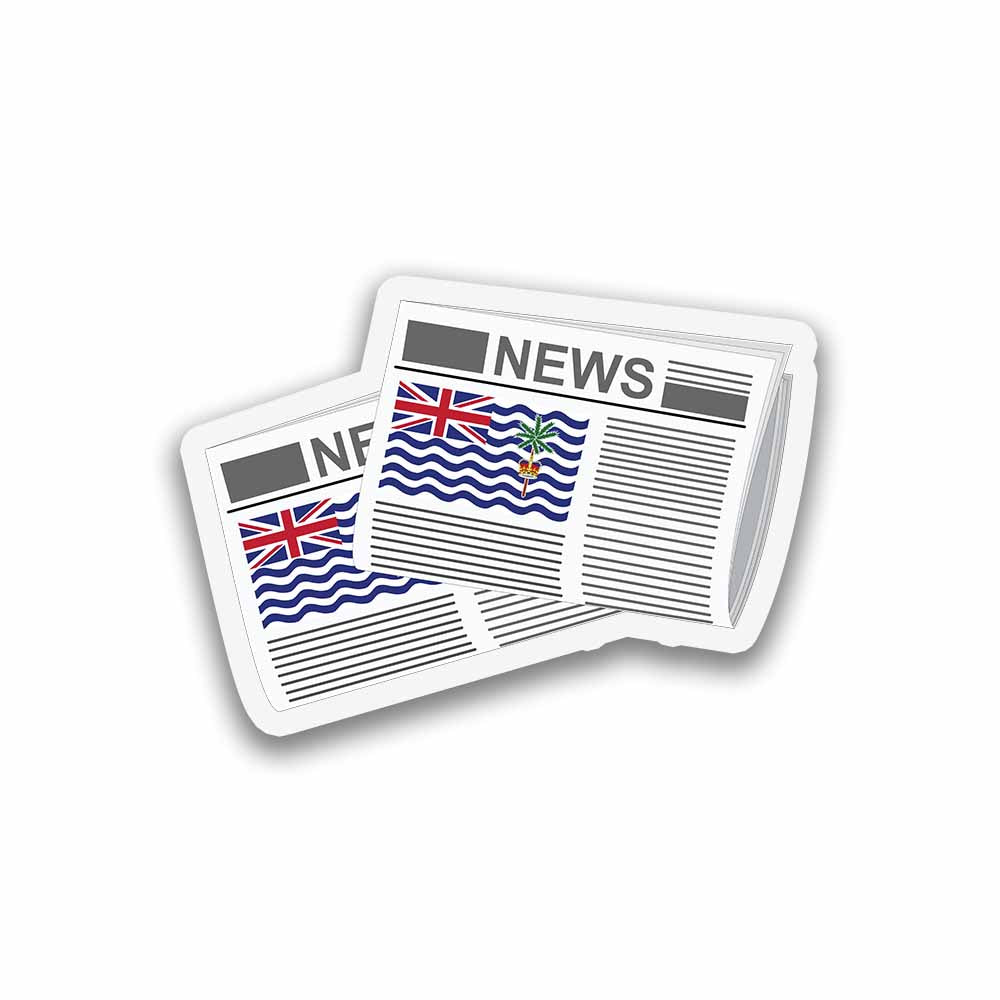 British Indian Ocean Territory Newspapers Fridge Magnet