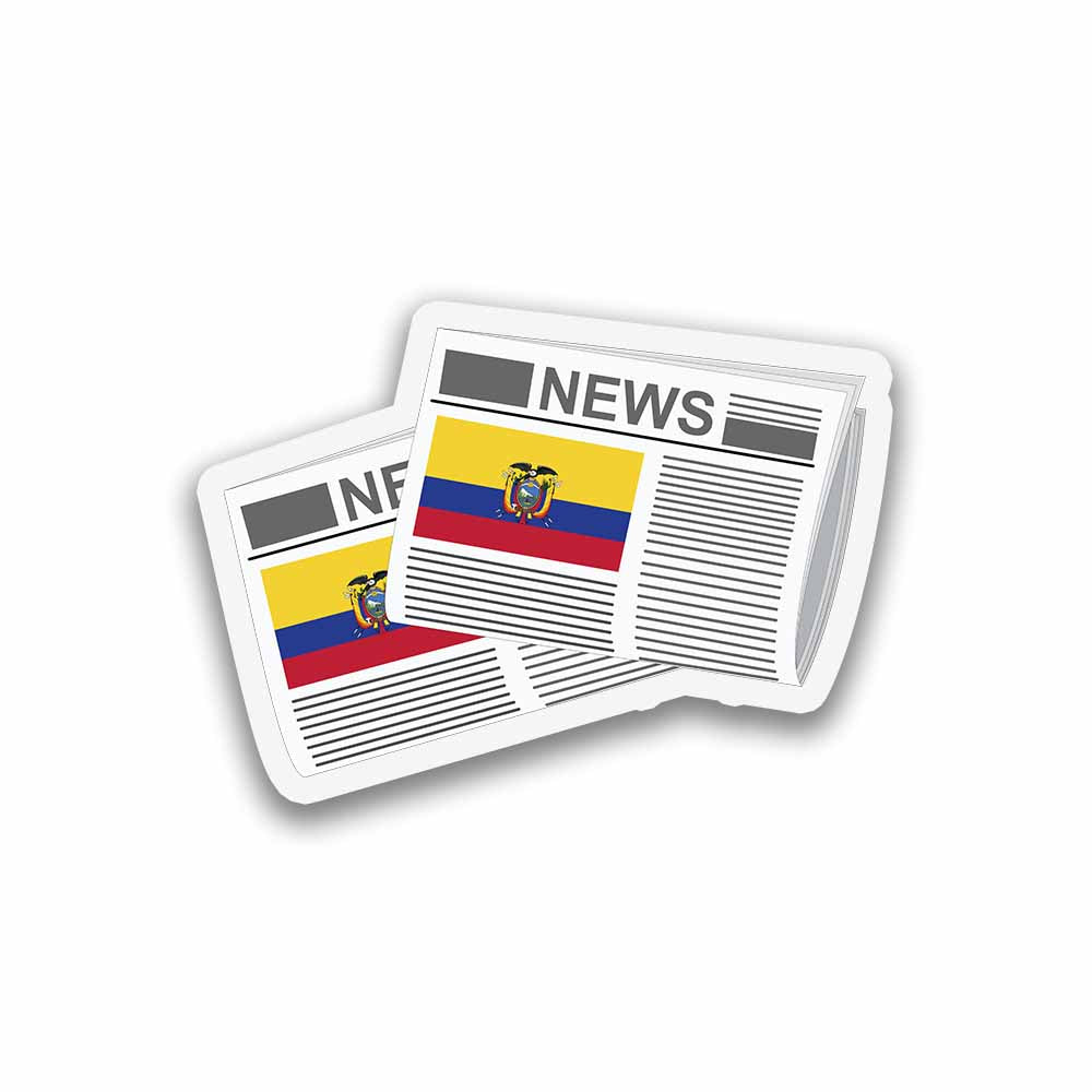 Ecuador Newspapers Fridge Magnet