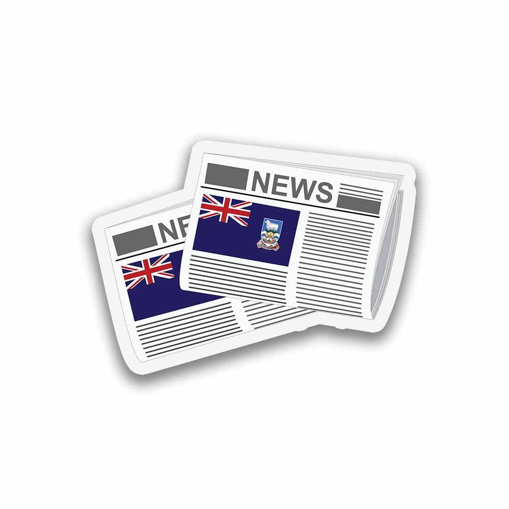 Falkland Islands Newspapers Fridge Magnet