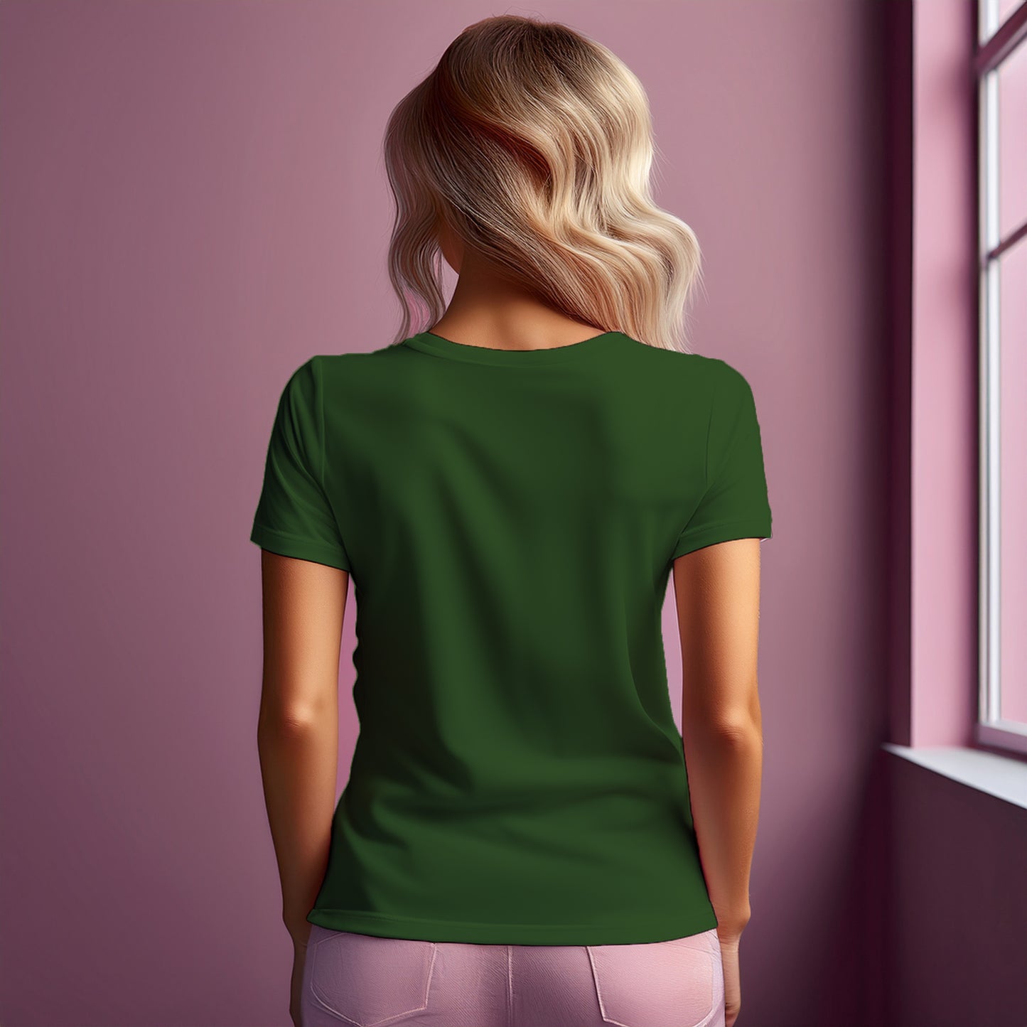 City Posters Plus 37 Number Women T-Shirt (Olive Green) | Stylish Numeric Graphic Tee