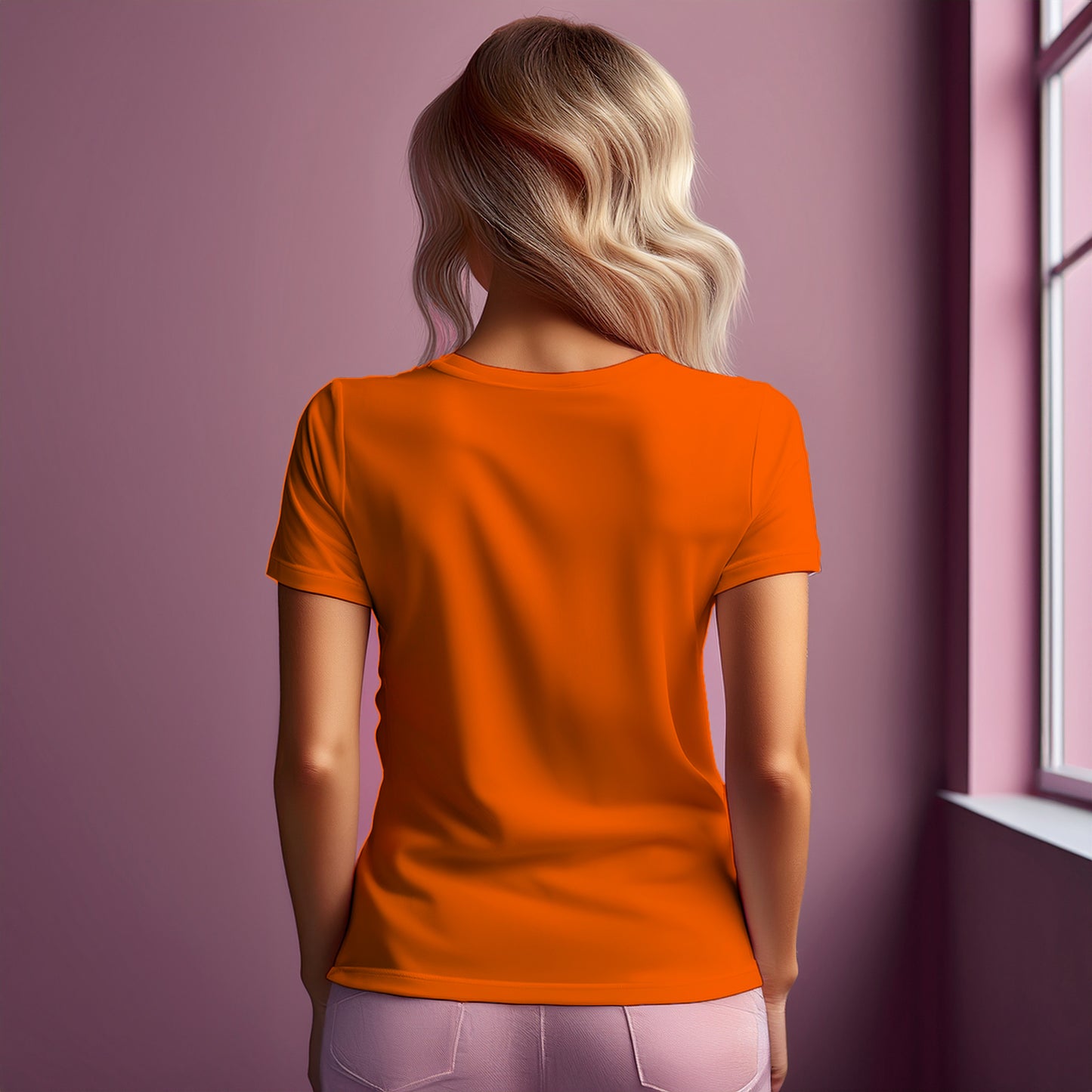 City Posters Plus 30 Number Women T-Shirt (Orange) | Stylish Numeric Graphic Tee