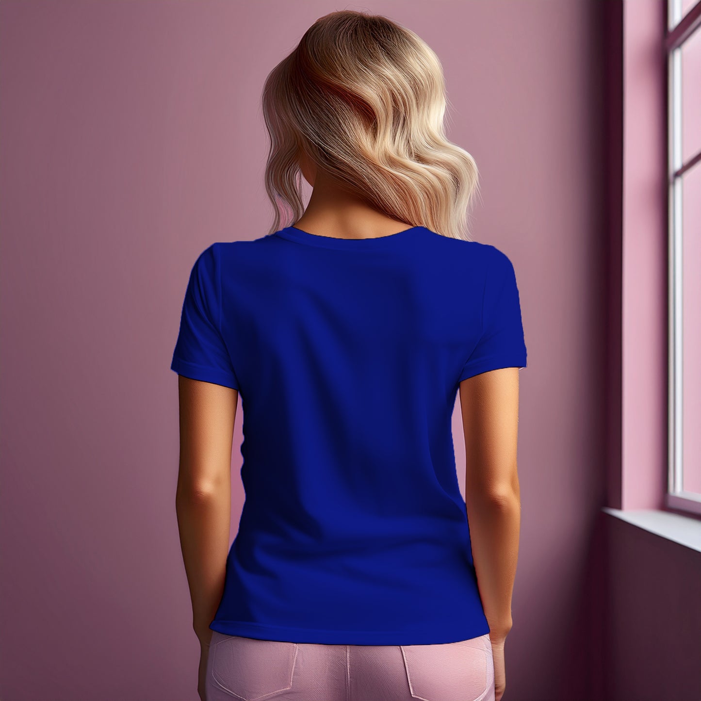 City Posters Plus 95 Number Women T-Shirt (Royal Blue) | Stylish Numeric Graphic Tee