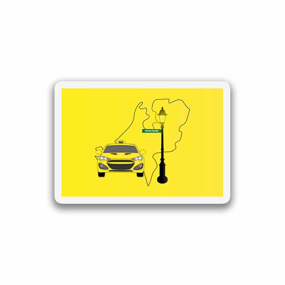 Netherlands Taxi Fridge Magnet