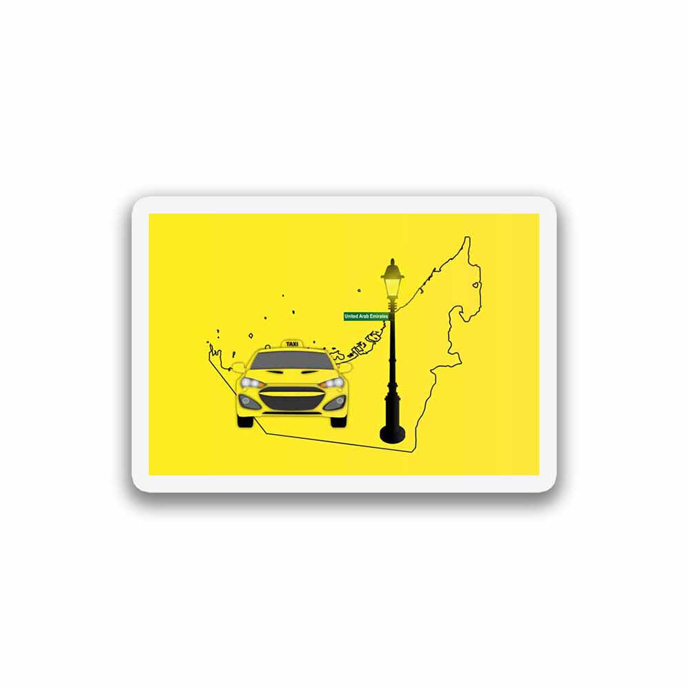 United Arab Emirates Taxi Fridge Magnet